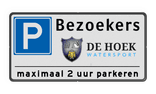 Parkeerplaats bord met logo / eigen ontwerp - reflecterend