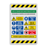 Verkeersbord DOR rechthoek 3:2 reflecterend + eigen ontwerp/opdruk