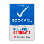 Rookvrij terrein - Informatiebord - Op weg naar een Rookvrije generatie - met logo