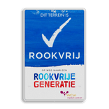Rookvrij ziekenhuis - Informatiebord - Op weg naar een Rookvrije generatie - met logo ziekenhuis