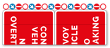 25142 - Stickerset rood/wit convoy vehicle - klasse 3 - HERANTE