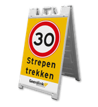 CarrySign TS stoepbord 635x1140mm - reflecterend