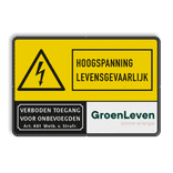 Informatiebord 3:2 - Hoogspanning | GroenLeven