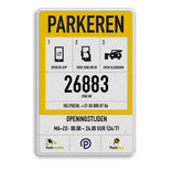 Zonebord PARKEREN - Entree - ParkBee