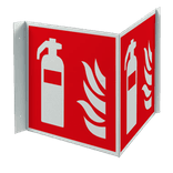 Haaks bord F004 - Brandbestrijdingsmiddelen