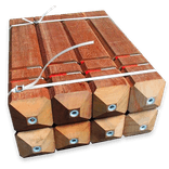 Poteau anti-stationnement amovible en bois FSC avec tête diamant