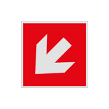 Panneau angulaire - F000 - Flèche diagonale gauche vers le bas