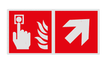 Haaks bord F005 - Richting Brandmelder