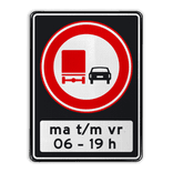 Verkeersbord RVV F03 OB206ps - Inhaalverbod vrachtauto's