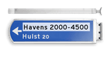 LED Lichtwegwijzer LWW2r met RVS behuizing 1875x120x580mm