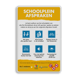 Schoolpleinbord 3:2  full-colour reglementen