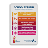 Schoolpleinbord 3:2  full-colour reglementen