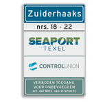 Verkeersbord DOR rechthoek 3:2 reflecterend + eigen ontwerp/opdruk