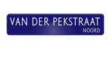 Straatnaambord aluminium DOR 900x200mm - type Amsterdam