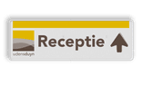 Verkeersbord DOR rechthoek 3:1 reflecterend + eigen opdruk