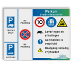 Entreebord ATEXZONE met PBM pictogrammen