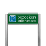 Parkeerplaatsbord type TS - met logo en/of eigen ontwerp - reflecterend