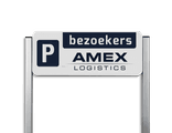 Parkeerplaatsbord type TS - met logo en/of eigen ontwerp - reflecterend