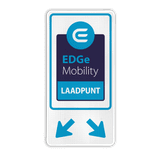 Parkeerbord elektrisch parkeren in huisstijl - EDGe Mobility