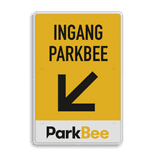 Verkeersbord DOR rechthoek 3:2 reflecterend + eigen ontwerp/opdruk