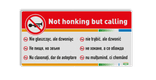 Verkeersbord DOR rechthoek 2:1 reflecterend +  eigen ontwerp/opdruk