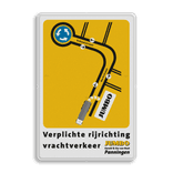 Verkeersbord DOR rechthoek 3:2 reflecterend + eigen ontwerp/opdruk