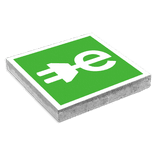 Dalle de sol avec pictogramme de recharge électrique – 300 x 300 mm