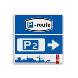 Routebord Parkeren Hattem - 03 - met pijl