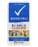 Informatiebord ROOKVRIJE GENERATIE met logo en foto