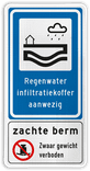 Verkeersbord DOR rechthoek 2:1 reflecterend +  eigen ontwerp/opdruk