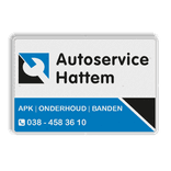 Verkeersbord DOR rechthoek 3:2 reflecterend + eigen ontwerp/opdruk