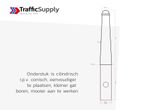 Hanzestadter Ø164x750mm vast cilindrisch grondstuk 500mm
