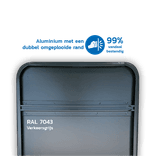 Verkeersbord SB250 F34a - Openbare inrichting - 2 hoofdteksten - links + picto