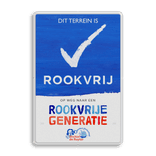 Informatiebord Rookvrije Generatie met eigen logo