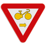 Verkeersbord SB250 B22 - Fietser rechtsaf