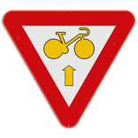 Verkeersbord SB250 B23 - Fietser rechtdoor