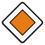 Verkeersbord SB250 B9 -Voorrangsweg
