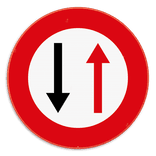 Verkeersbord SB250 B19 -Smalle doorgang