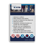Informatiebord met huis- of spelregels