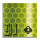 Classe 3 - Film réfléchissant flexible jaune-vert fluo V-8013 EVG métallisé - largeur 1220 mm
