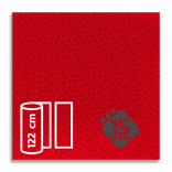 Classe 3 - Film réfléchissant rouge T-7508-B - largeur 1220 mm