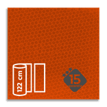 Classe 3 - Film réfléchissant orange fluo T-7514 - largeur 1220 mm
