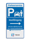 Verkeersbord DOR rechthoek 2:1 reflecterend +  eigen ontwerp/opdruk