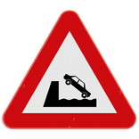 Verkeersbord SB250 A11 - Uitweg op kaai of oever