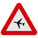 Panneau SB250 - A35 - Survol d'avions à basse altitude