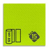Classe 3 - Film réfléchissant jaune-vert fluo T-7513 - largeur 1220 mm