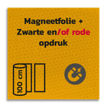 Magneetbord reflecterend FLUOR Geel klasse 3 Zwart/Rode opdruk