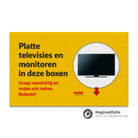 Magneetbord reflecterend FLUOR Geel 800x500x1,5mm