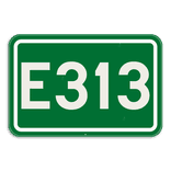 Verkeersbord SB250 F23c - Nummer van een internationale weg