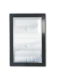 Panneau de présentation en aluminium avec pare-brise - sans plaque d'impression